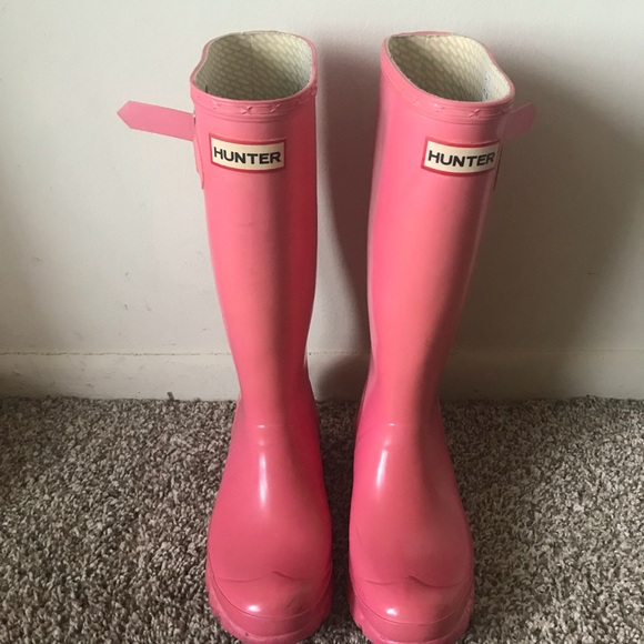 Hunter women Pink Woman’s  size 6 Men’s Size 5 - Picture 2 of 8